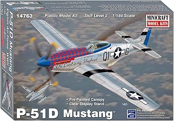 Minicraft P-51D Mustang WWII Plane w/2 marking options