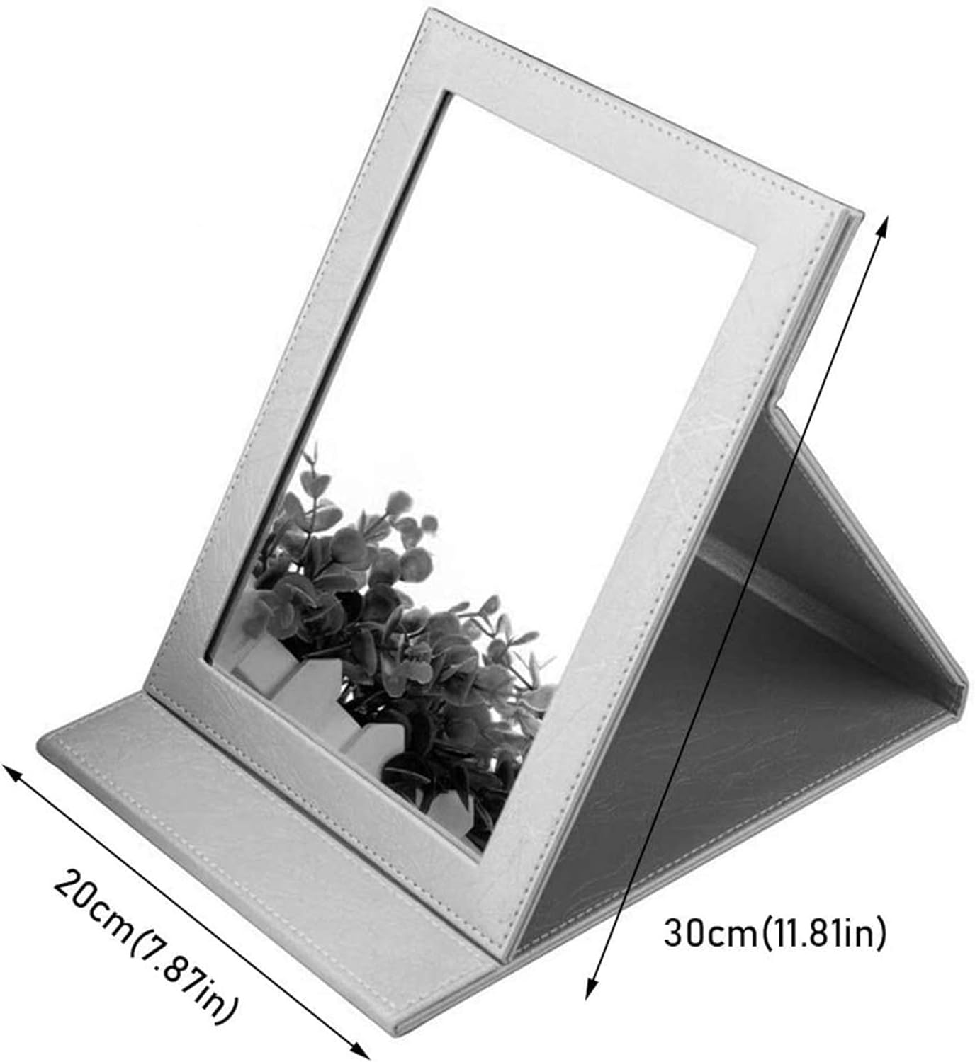 Wall-Mounted Mirror,Makeup Mirror with Travel, Folding Mirror Desktop Mirror Desk Free Standing Portable Vanity Mirror for Travel, Bathroom Mirrors Wall-Mounted,Red