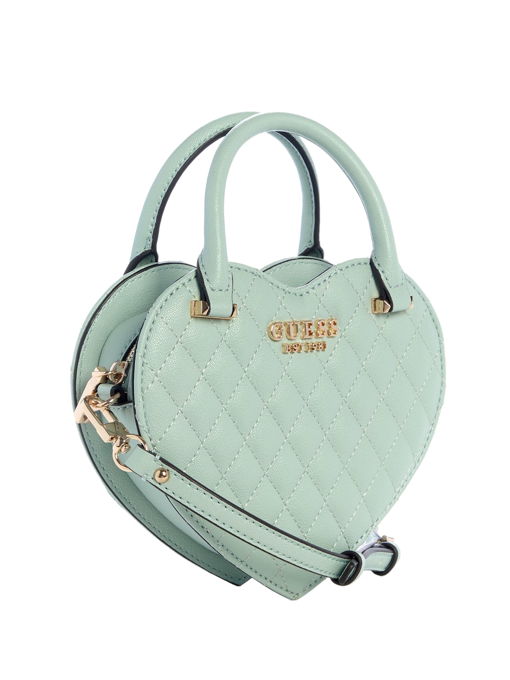 GUESS Atabey Heart Bag, Bolso de Mano para Mujer