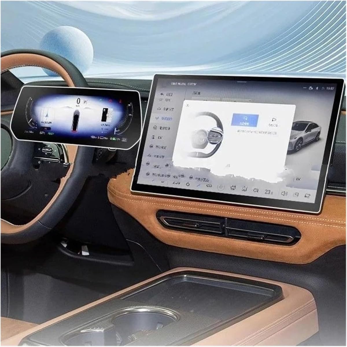 Navigationsschutzfolie für Mazda 6E EZ-6 EZ6 2024 2025, Displayschutzfolie aus gehärtetem Glas für Auto-Infotainment- und GPS-Navigationssystem, Kratzfest