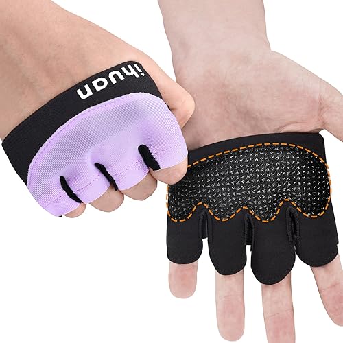 Miniatura 8 de ihuan Nuevos guantes de entrenamiento de gimnasio para levantamiento de pesas para hombres y mujeres, ideales para levantamiento de pesas,