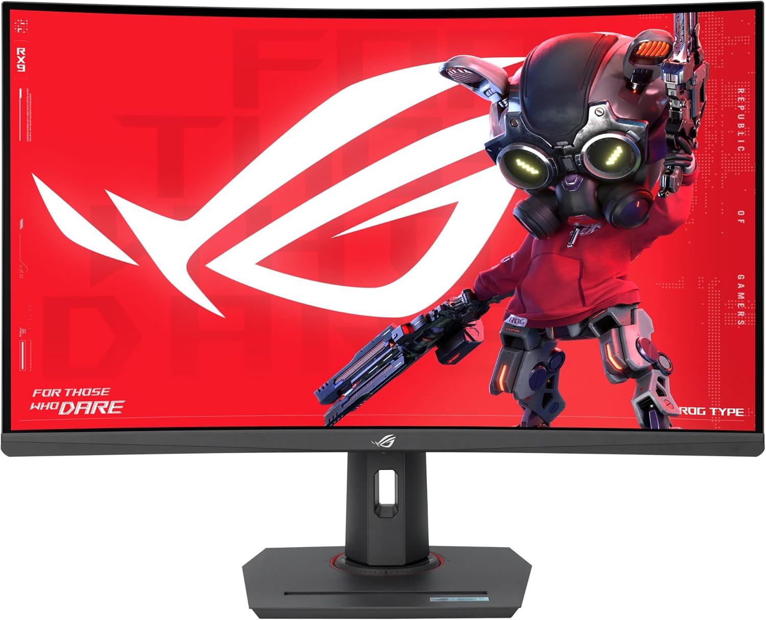 ASUS ROG Strix XG32WCMS 32-Inch USB Type-C Gaming Monitor 2560×1440, Curved, 280Hz (over 144Hz), 1ms (GTG), Fast VA, Extreme Low Motion Blur Sync, Tripod Stand, HDR
