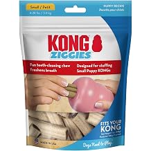 Kong - Ziggies Puppy - Teeth Cleaning Dog Treats - Small Best Used with Kong Puppy Rubber Toys