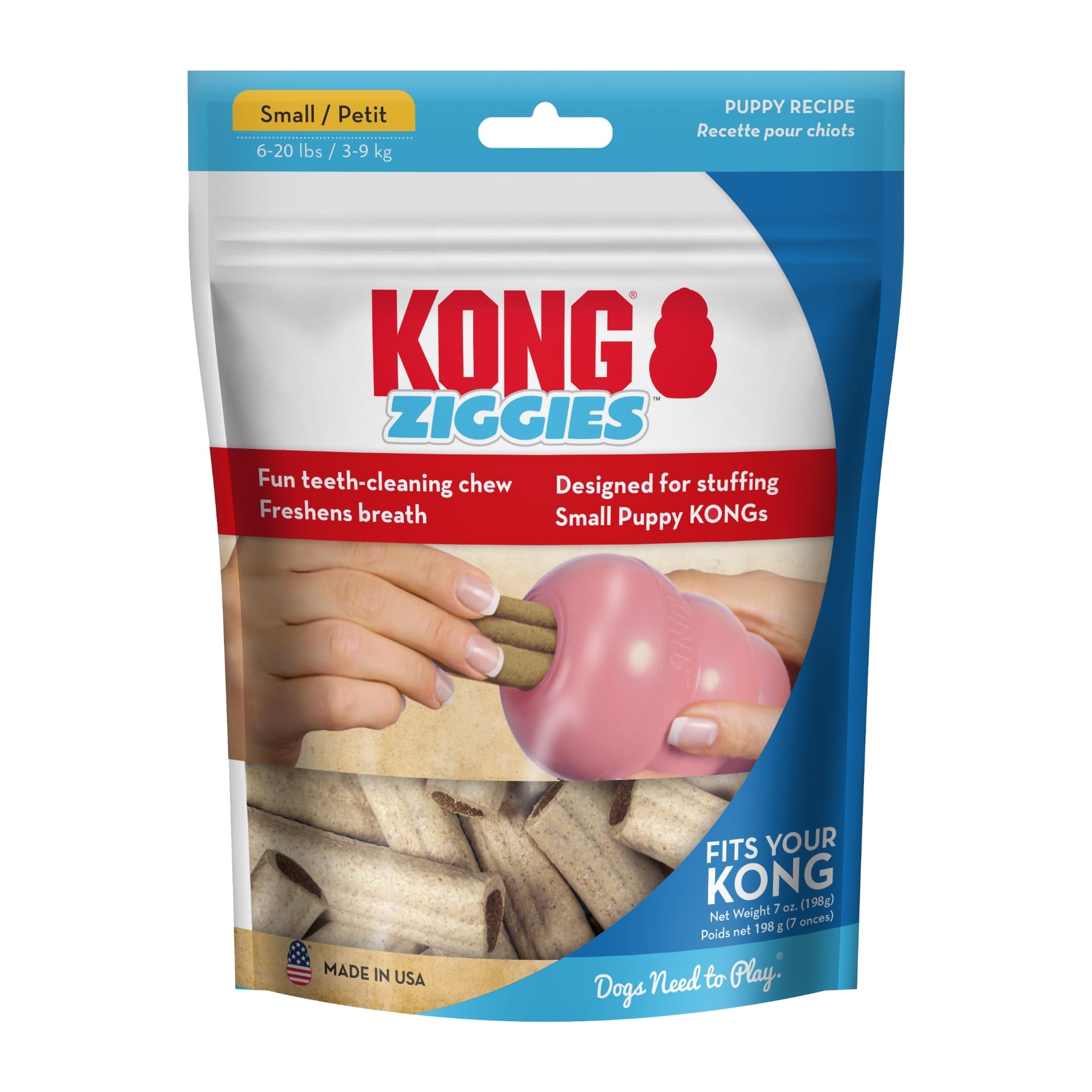 KONG ZIGGIES PUPPY 7OZ