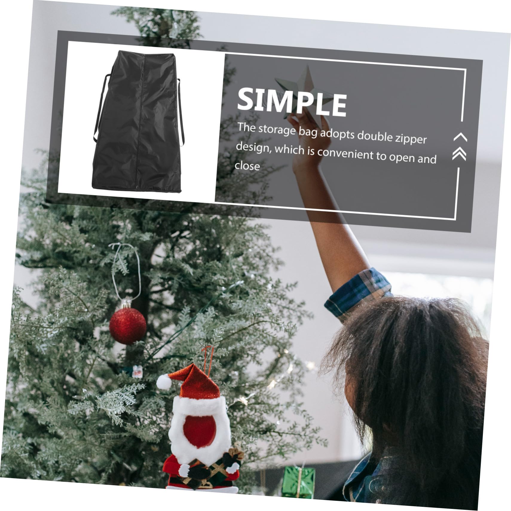 Bolsa De Almacenamiento Decorativa Para Árbol De Navidad Impermeable De Tela Resistente Reutilizable Resistente Para Árbol De Navidad Para Almacenamiento De Árboles