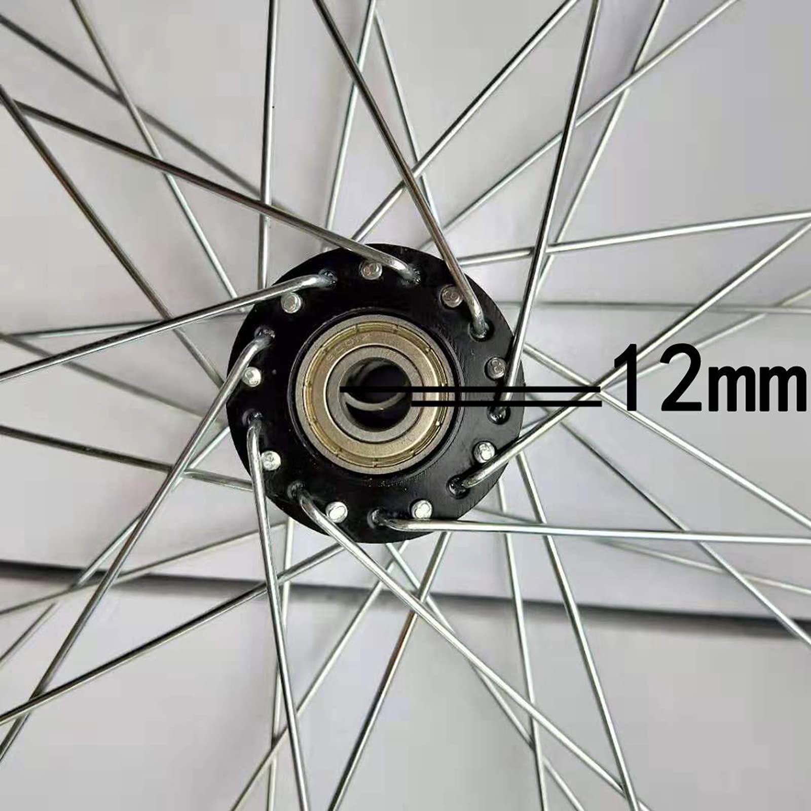 Reemplazo de Rueda de 20 Pulgadas para Sillas de Ruedas, PU No Inflable Accesorios para Sillas de Ruedas Sólidas Rueda Trasera, Negro (20x1 3/8)