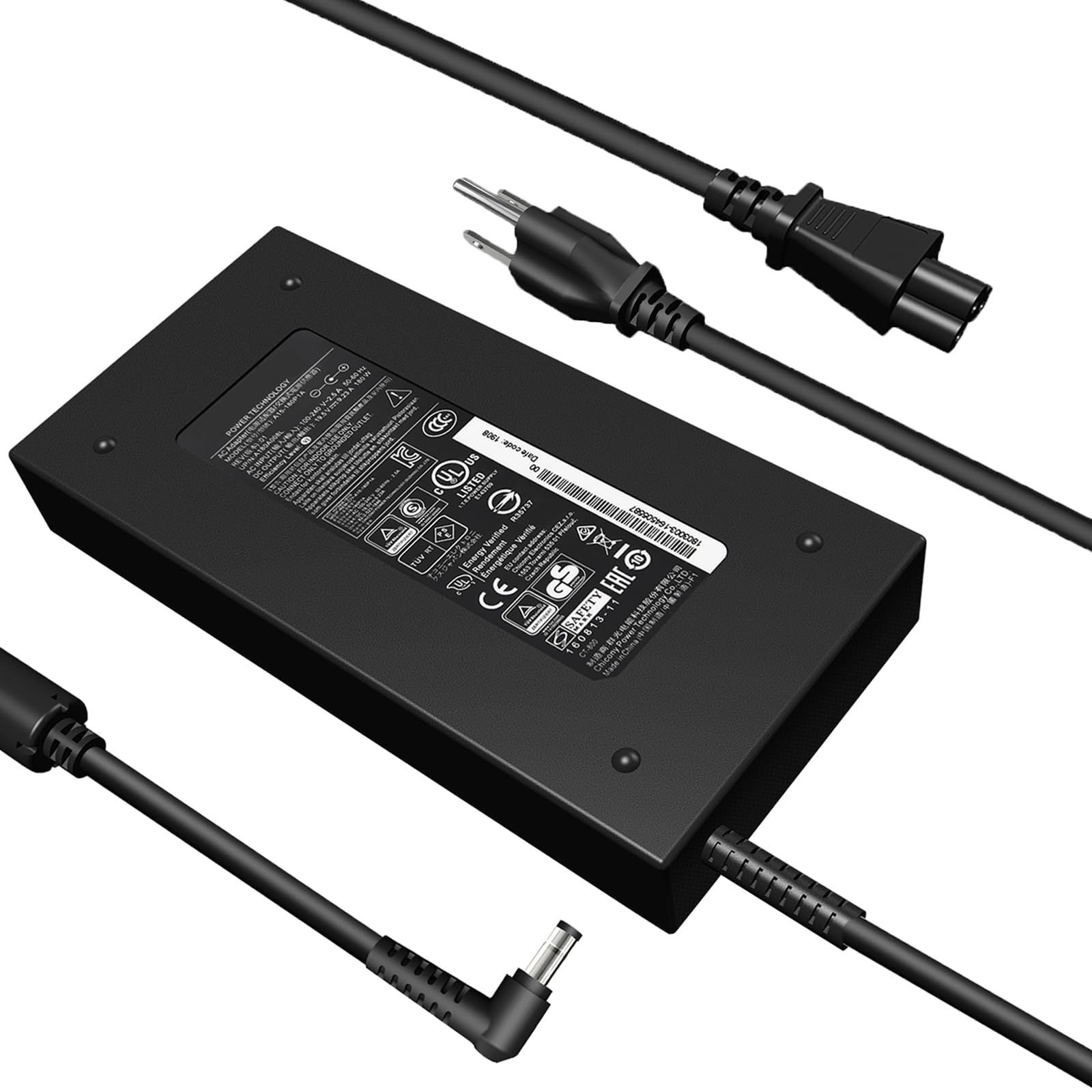 180W 150W Gigabyte Charger for Original Gigabyte G5 G6 (2022 2023 2024) KF KF5 GD MD KC Ke MF ME MF5 GE KD KE kf5-g3us353sh Gaming Laptop Power Supply