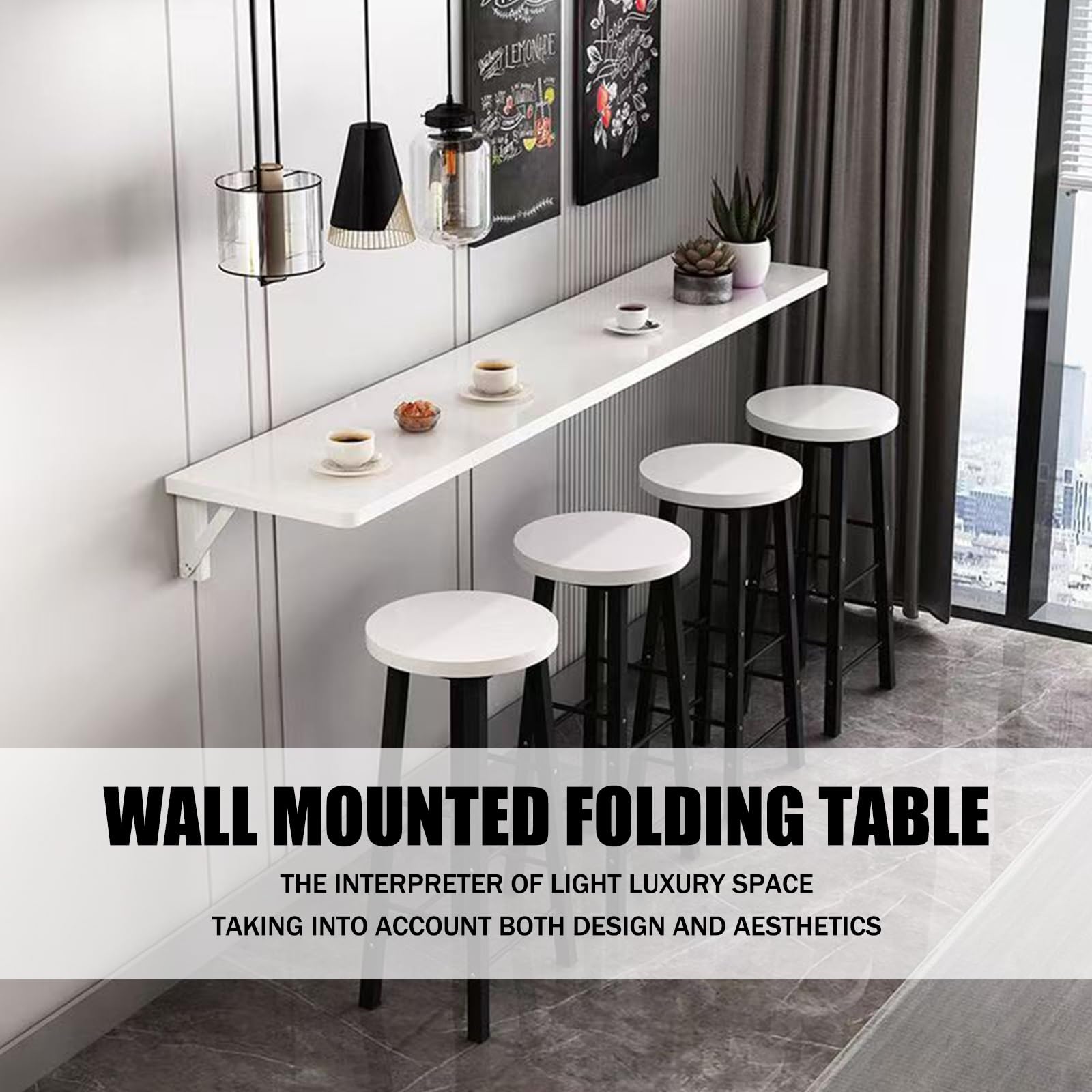 Wall Mounted Fold Down Desk SKVSKV Folding Wall Mount Desk For Small ...