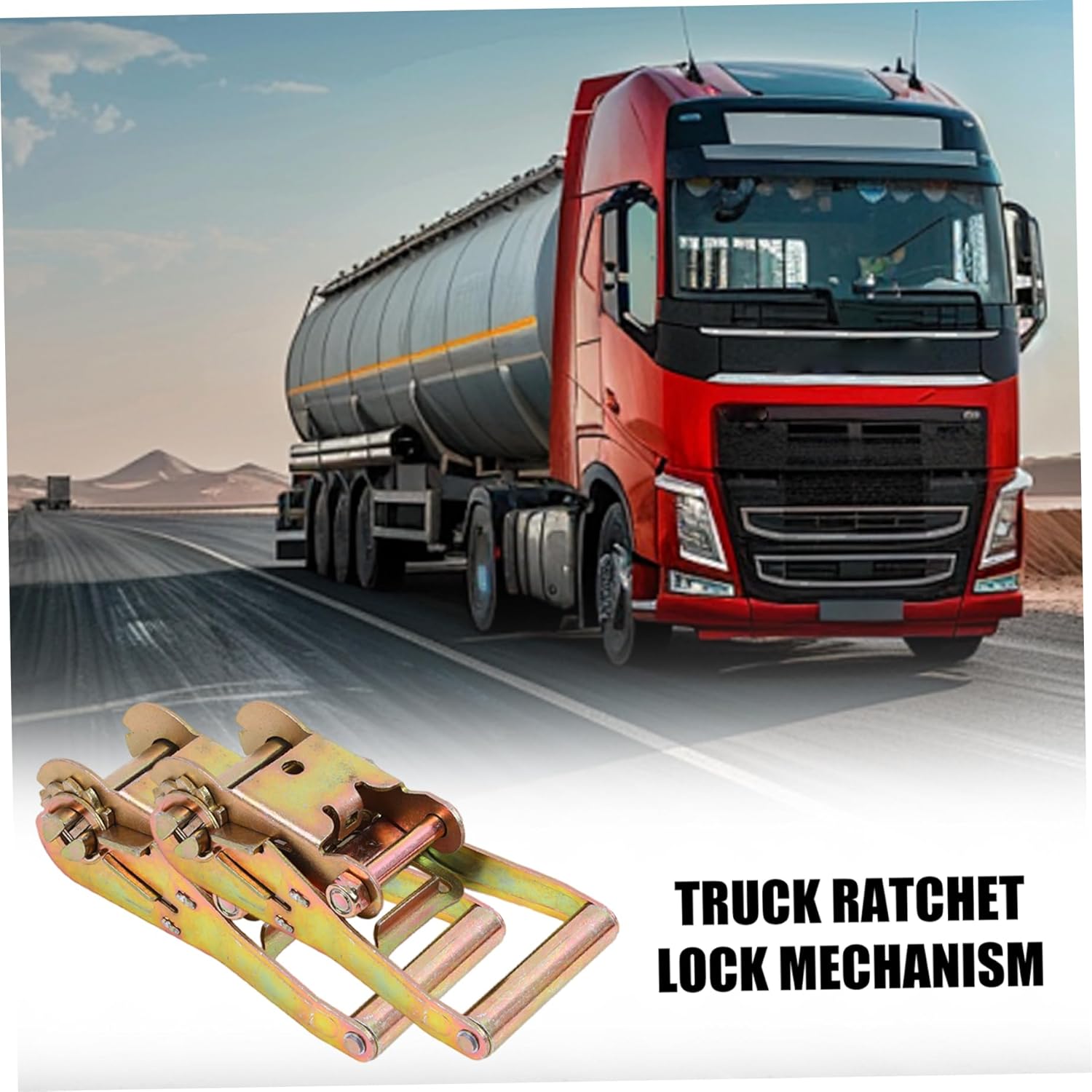 Ratchet Straps, 2PCS 5 Ton Heavy Duty Replacement Ratchet with Handle for 2 Inch Strap Tie Down, Tow Dolly Straps