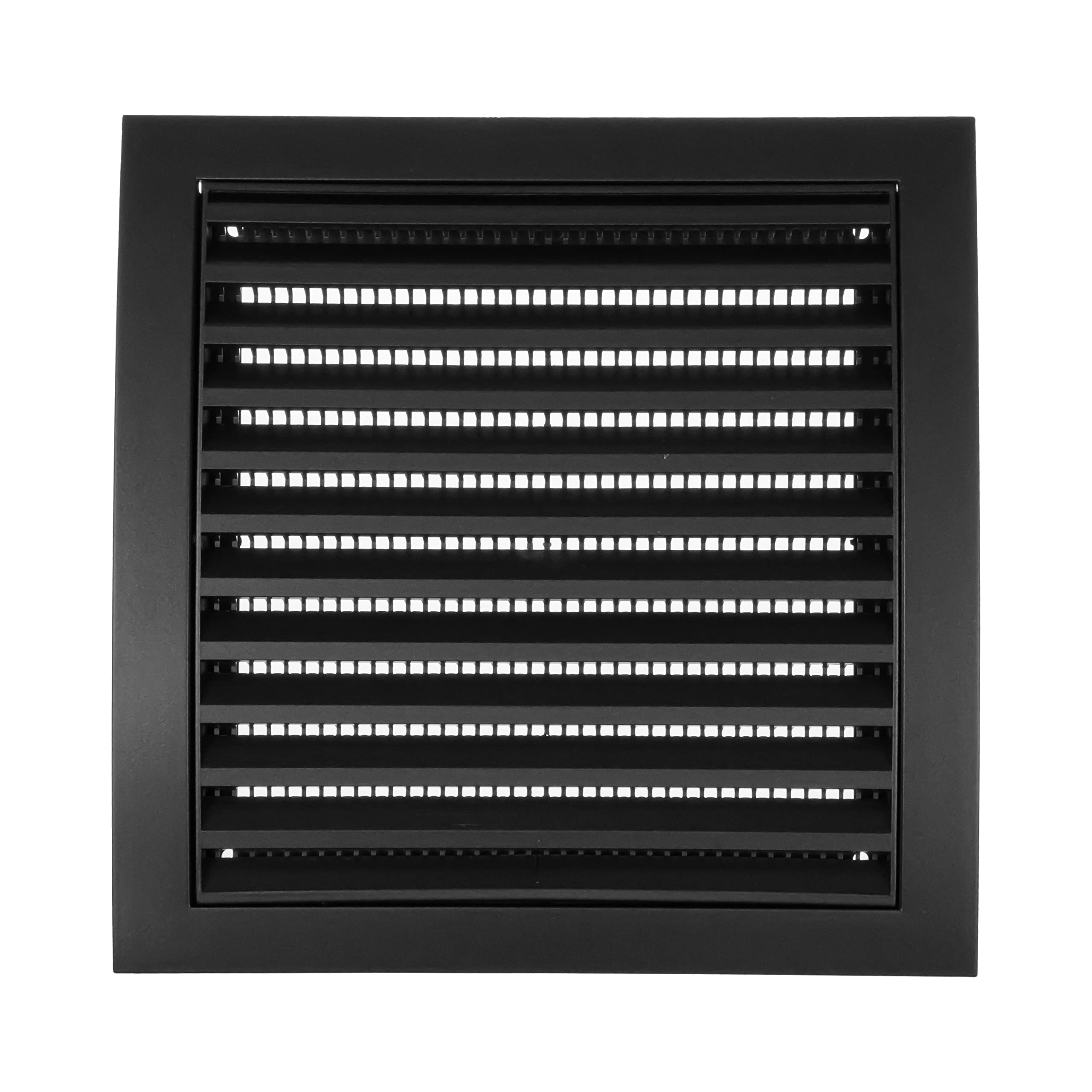 Vent Systems 190 x 190 mm / 7.5 x 7.5 Inch Anthracite Square Louvered Air Supply Vent Cover, Dryer