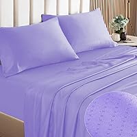 Vista 161 de HENGWEITEXT 18 Inch Cal King Sheets Deep Pocket,4 Piece Sheet Set Breathable and Cooling,Microfiber Sheet Set Deep Pocket,Wrinkle Free Shrinkage &