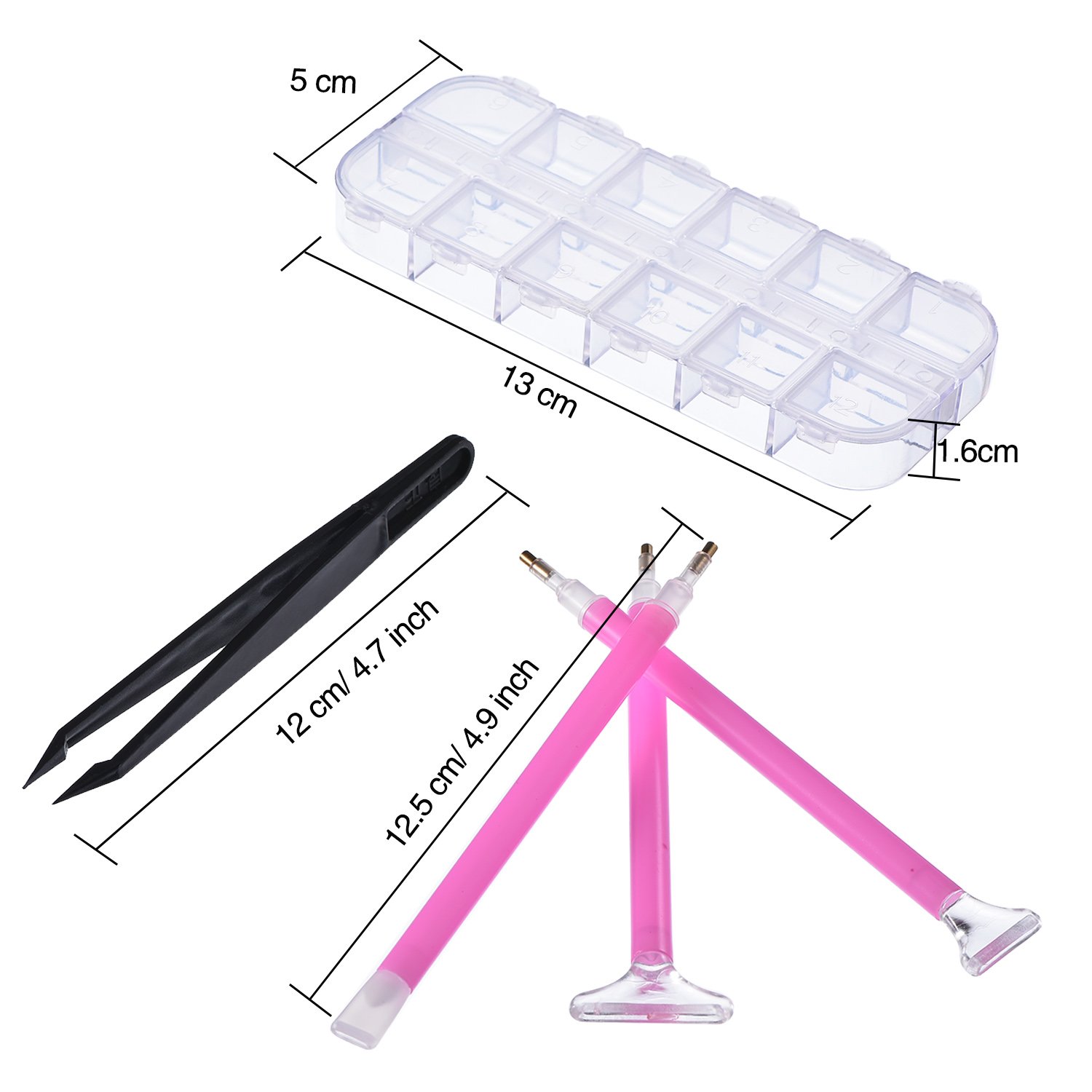 Kit Point De Croix Kit Peinture Diamant Animaux - 4 Modèles (hibou, Paon, Loup, Arbre) - 30x40 Cm - Diamants 5D Et Outils Inclus Artisanat Strass Point Croix