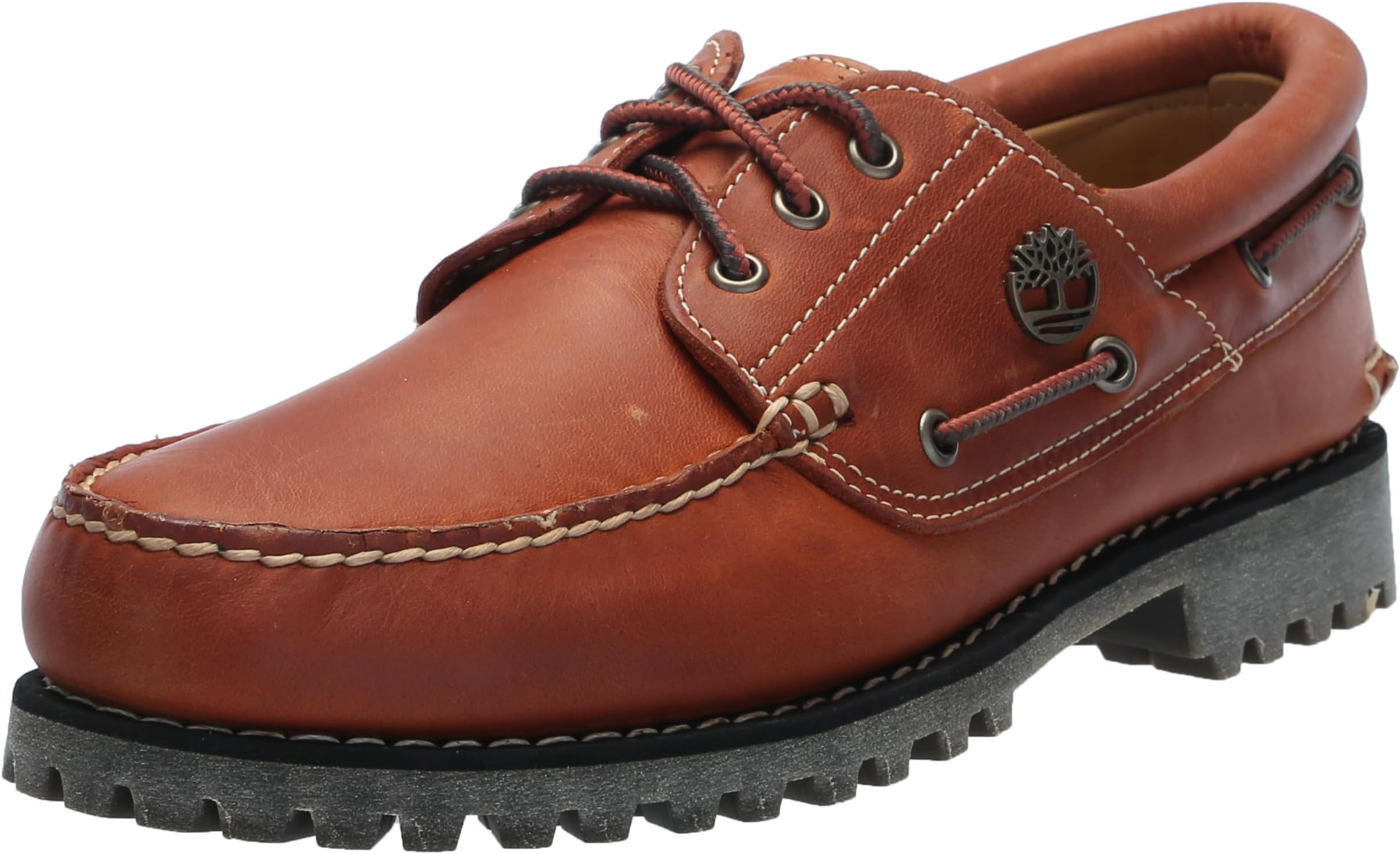 Timberland Men's Authentic 3-Eye Lug Handsewn Boat Shoes