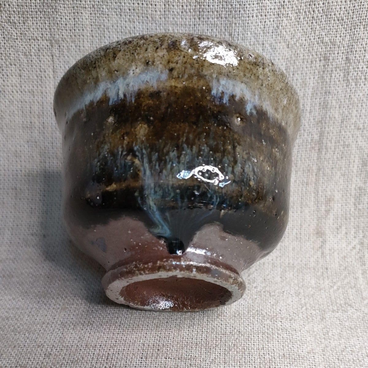 ぐい呑 酒器 朝鮮唐津 唐津焼 879 田中佐次郎 山瀬窯 朝鮮唐津盃 2客