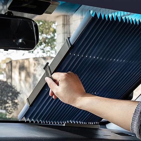 Amazon 吸盤付きロールスクリーン 車 シェード 引き込み式ローラーブラインド 日除け 間仕切り ロールスクリーン 遮光カーテン ドアバスルームキッチンオフィス用 穴あけなし 80x140cm 31 5x55 1in ロールスクリーン オンライン通販