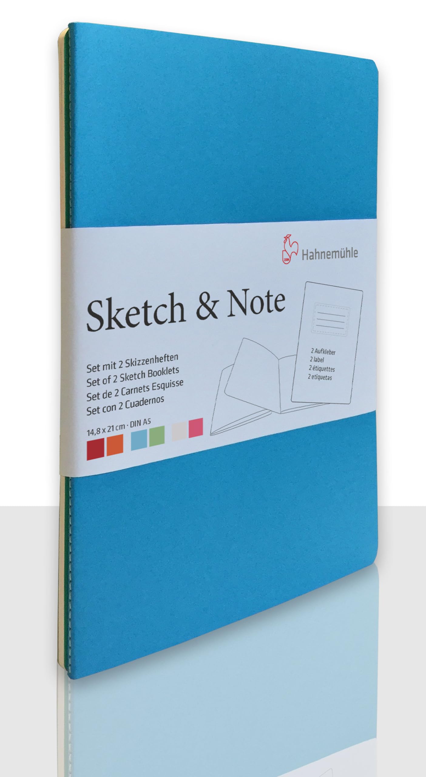 Sketch & Note, Blue Bundle 125 g/m², A5 20 Sheets per Booklet