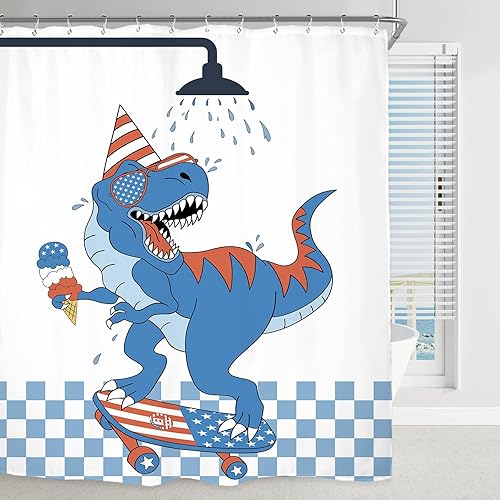 Miyotaa Juego de cortinas de ducha de flores de Pascua de Navidad, 60 pulgadas de ancho x 71 pulgadas de alto, color azul, botánico, abeto,