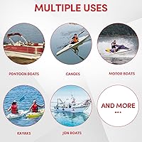 Vista 6 de Paquete de 2 postes de soporte para cubierta de barco, sistema de soporte de cubierta de barco ajustable en altura con base redonda de 9 pulgadas