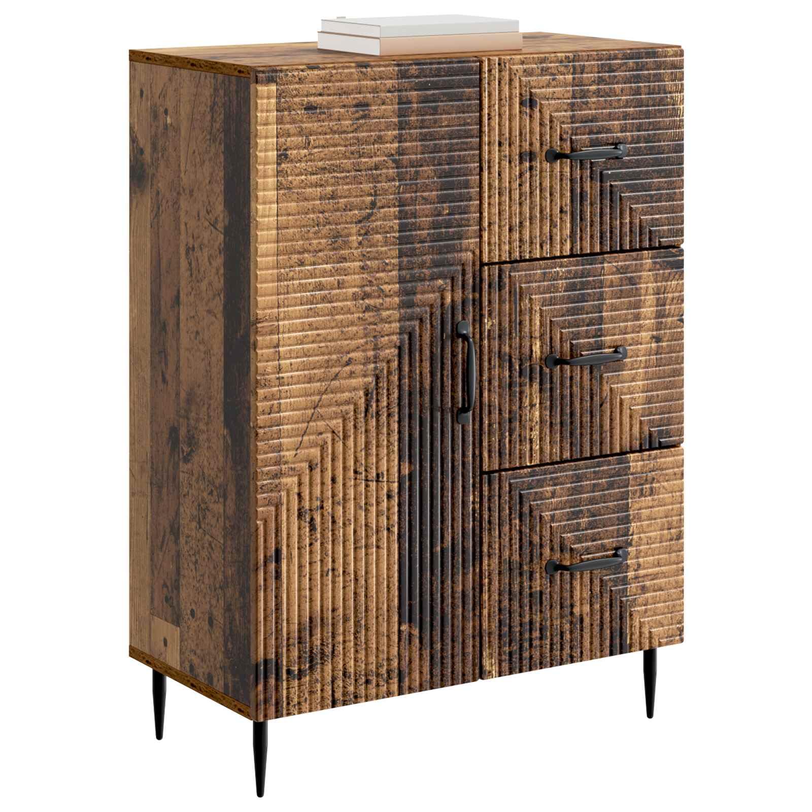 Credenza in legno anticato, 66 x 34,5 x 89,5 cm, in legno