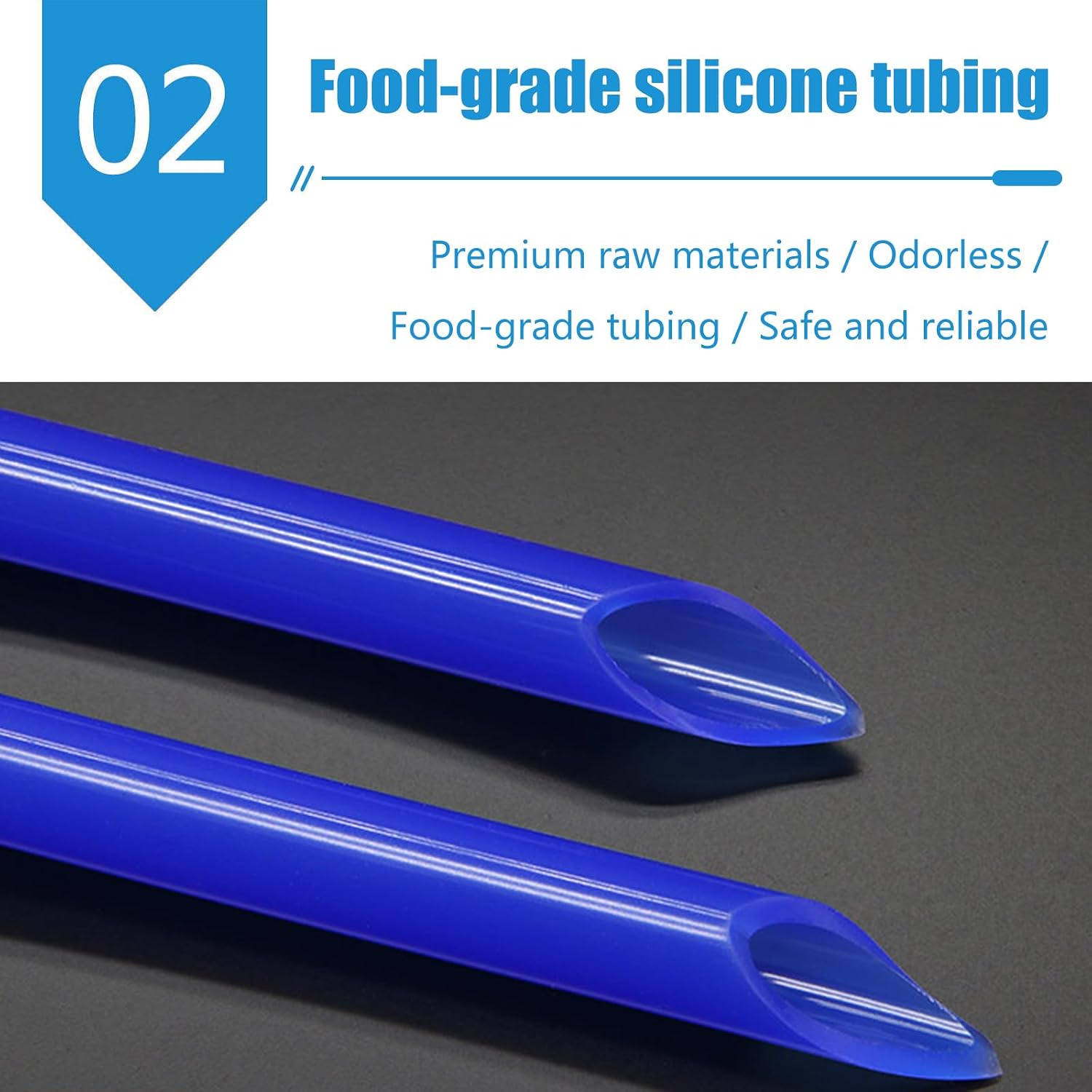 Silicone Tube Silicon Tubing Silicone Hose Tube Blue Hose Pipe for Experimental Equipment,Length 1 Meter,Id:32mm,OD:38mm