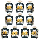 Big Dot of Happiness Cheers and Beers Happy Birthday - Table Decorations - Birthday Party Fold and Flare Centerpieces - 10 Count gallery image