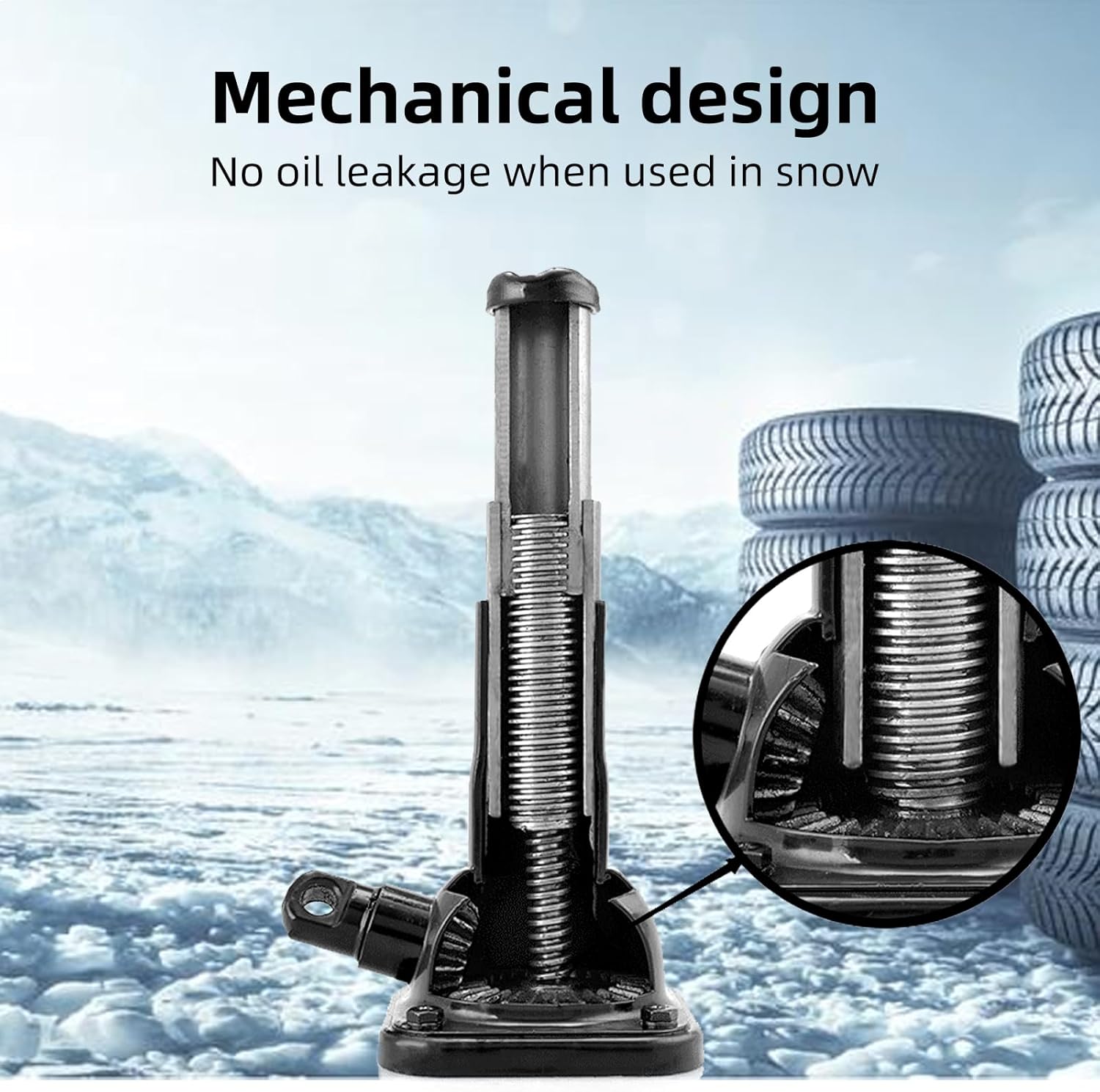 Car Jack 2 Ton and Jack Stand in One, 4000 lb Capacity, Off-Road Use (8.16" - 19.09") tire Jack fit Ford F150 Chevy Silverado Doge Ram Toyota Land Cruiser Prado