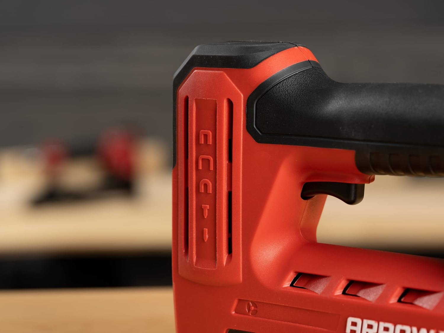 Arrow ET501F Corded 5-in-1 Professional Electric Staple and Nail Gun, Wire Stapler, and Brad Nailer for Upholstery, Framing, Insulation, Crafts, Fencing, and Cable, Black/Red