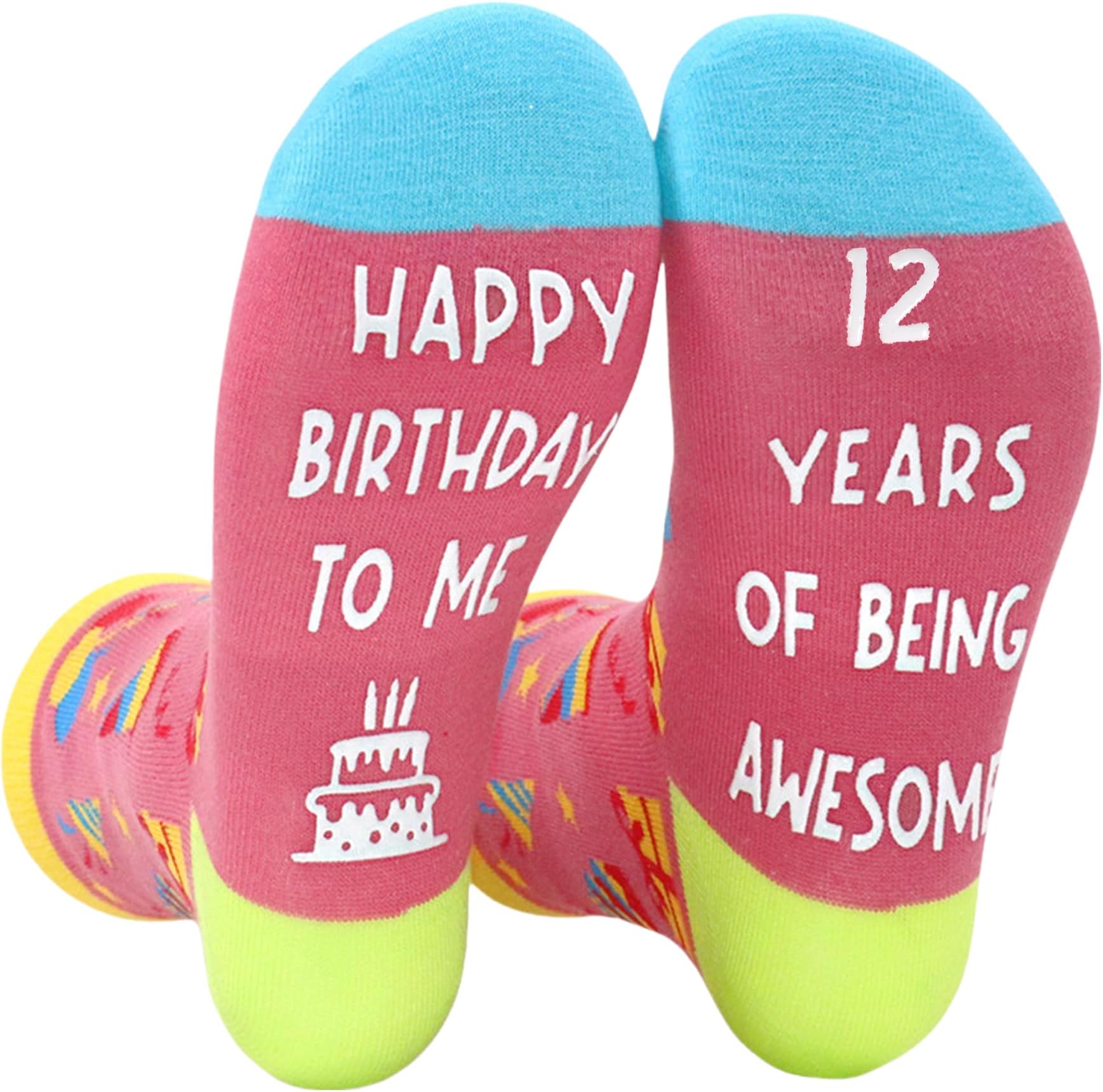Birthday Gifts for Girls - 5 6 7 8 9 10 11 12 13 18 21 Year Old Teenage Birthday Socks Presents
