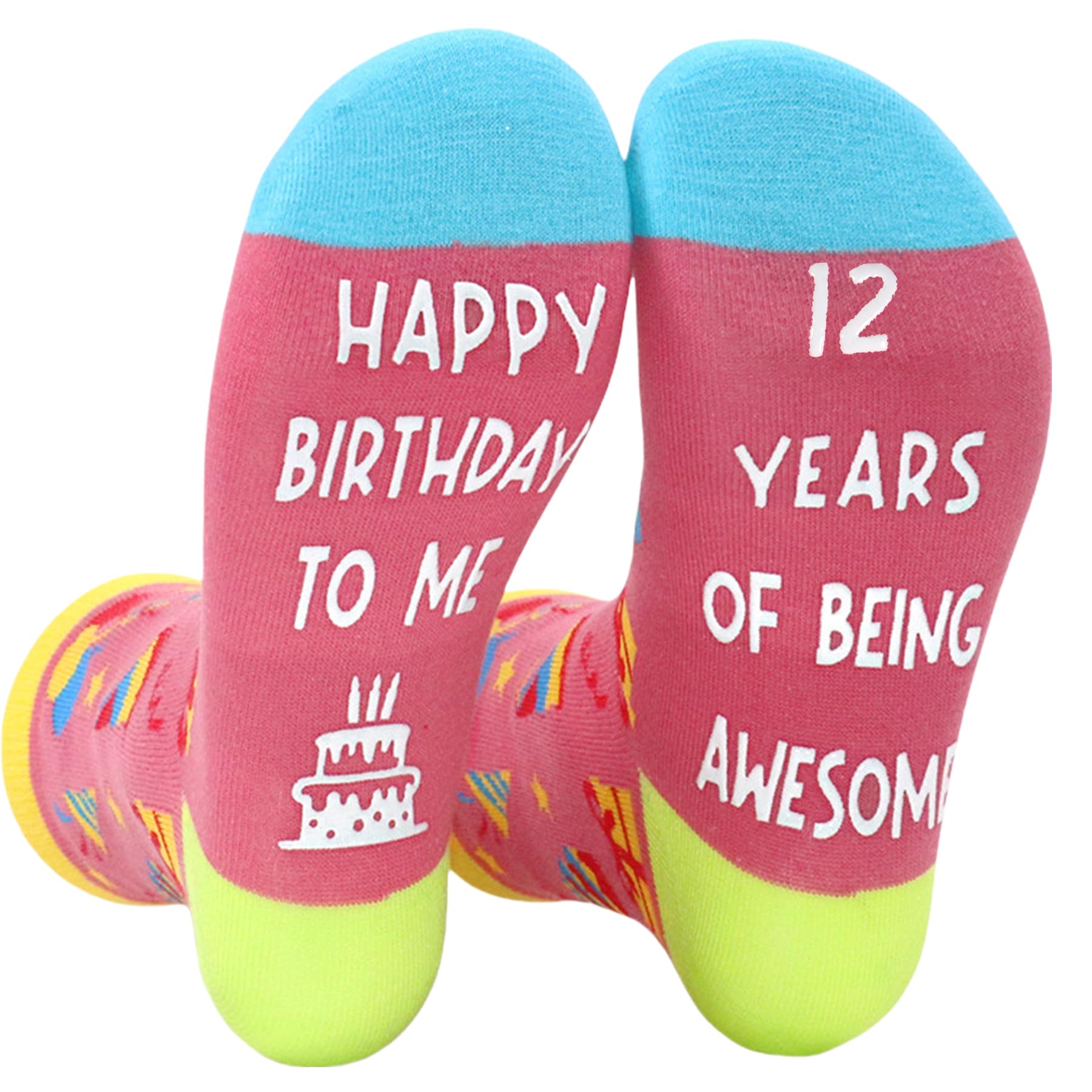 NOEMINBirthday Gifts for Girls - 5 6 7 8 9 10 11 12 13 18 21 Year Old Teenage Birthday Socks Presents