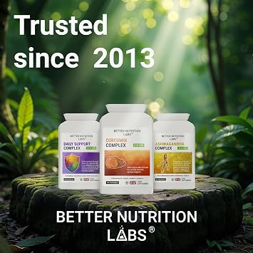 Curcumin Complex by Better Nutrition Labs - Features Turmeric and standardised Curcumin (95% curcuminoids) Extract for Optimum Results
