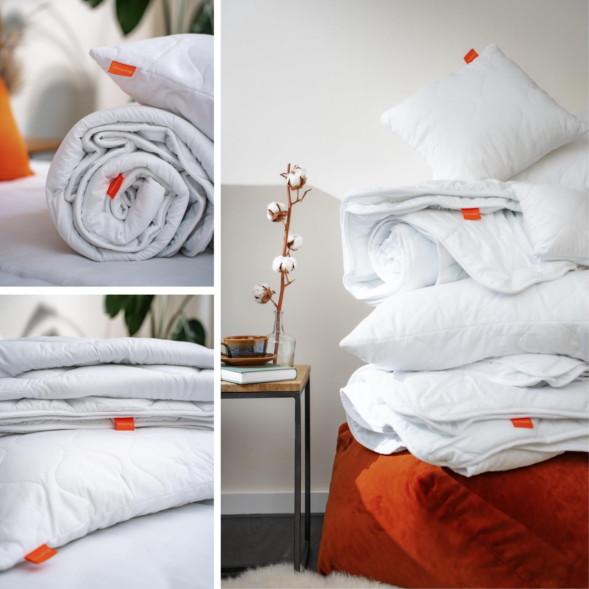 LILENO HOME Premium 4-seizoenen dekbed 135 x 200 cm kussen 40 x 80 cm [2-delige set] met Sanitized hypoallergeen dekbed 135 x 200 cm kussen 40 x 80 cm
