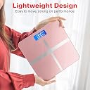 Prime Pick Pro Digital Weight Machine Smart Bathroom Weighing Scale LCD Display Auto Off Temperature Indicator 180kg Capacity Tempered Glass Pink Pack of 1 gallery image