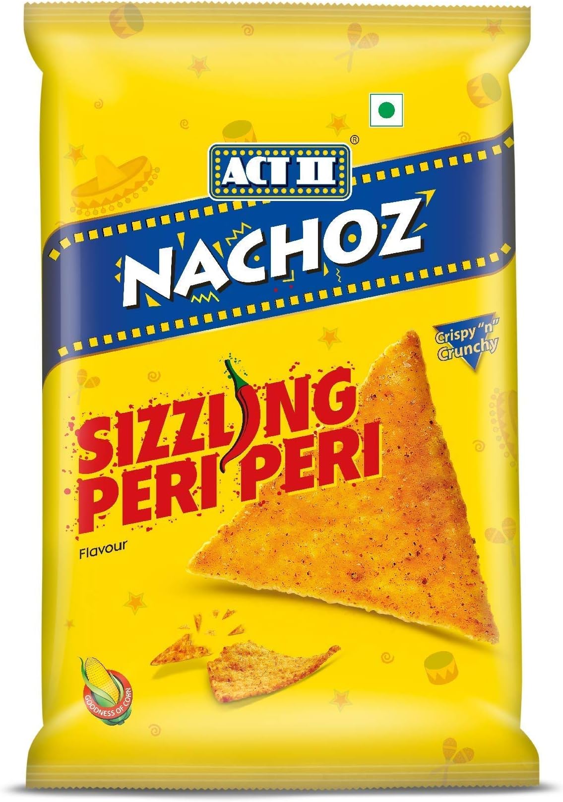 Act II Nachoz - Sizzling Peri Peri, Tortilla Chip 150 Gram