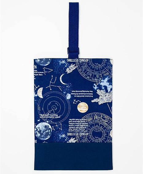 Amazon Co Jp シューズバッグ 上履き入れ 男の子 女の子 ネイビー 宇宙 ネイビー シューズケース ズック袋 ハンドメイド 日本製 ファッション