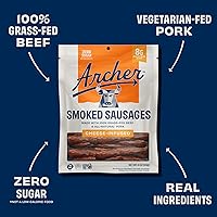 Vista 3 de Country Archer Salchichas ahumadas con infusión de queso, palitos de carne y queso, palitos de carne de res y cerdo alimentados con hierba, paleo