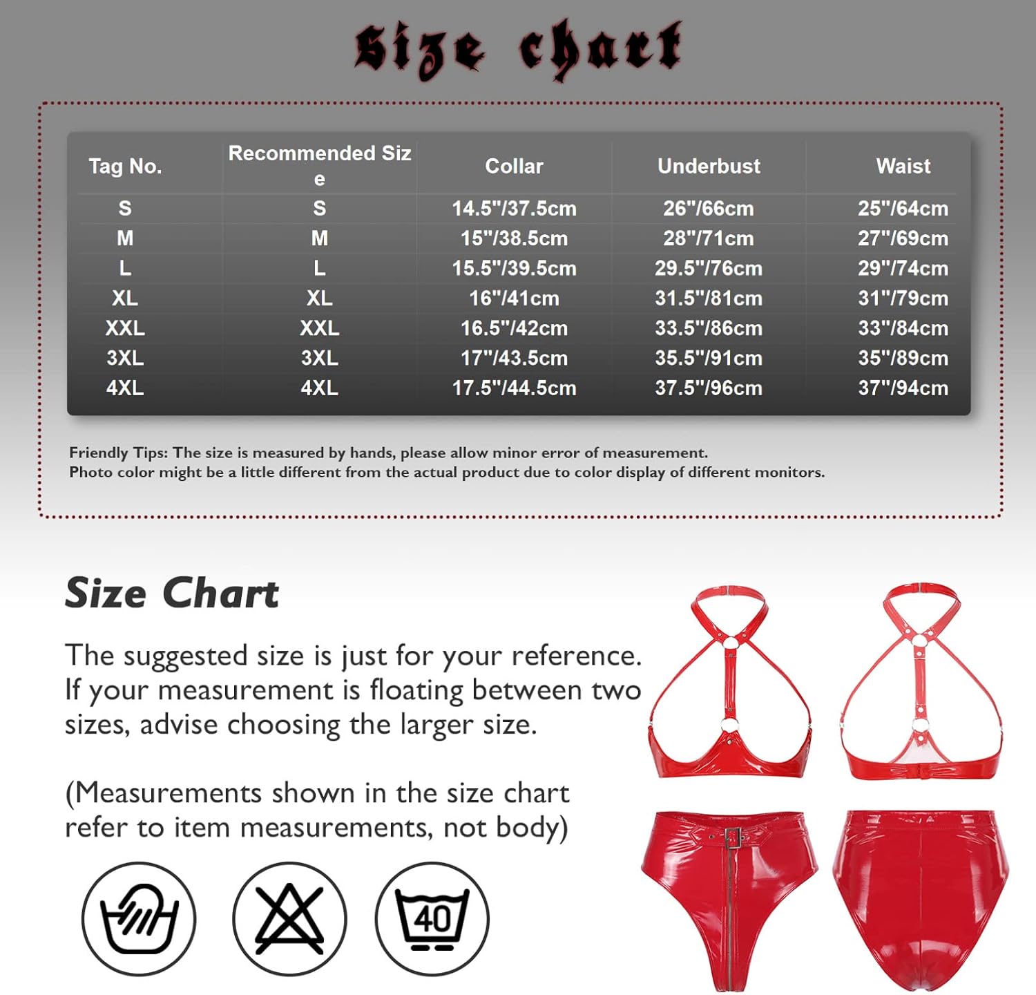 Jugaoge Womens Lingerie Shiny Metallic 2Pcs Outfit Leather Open Cup Wireless Bra Top with Briefs