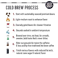 Vista 4 de Café High Brew, triple carga de grano de vainilla, café preparado en frío, 325,3 ml, listo para beber (paquete de 12)