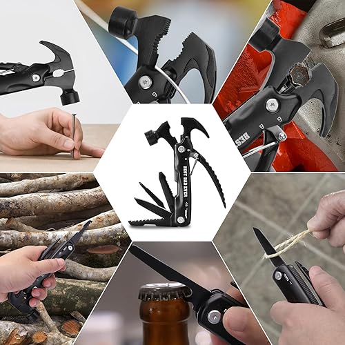 Miniatura 6 de Regalos para el mejor papá de parte de la hija, cesta única de regalos de cumpleaños, día del padre, Navidad, para papá, martillo multiherramienta