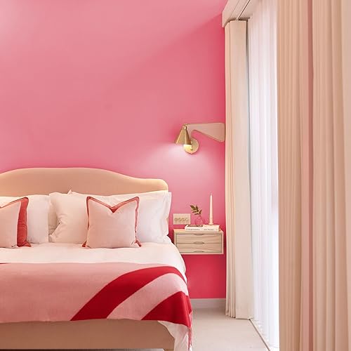 Miniatura 24 de Livelynine Papel tapiz de pared rojo de 15.8 x 394 pulgadas, papel tapiz extraíble para despegar y pegar, rollo de vinilo rojo, autoadhesivo, sin