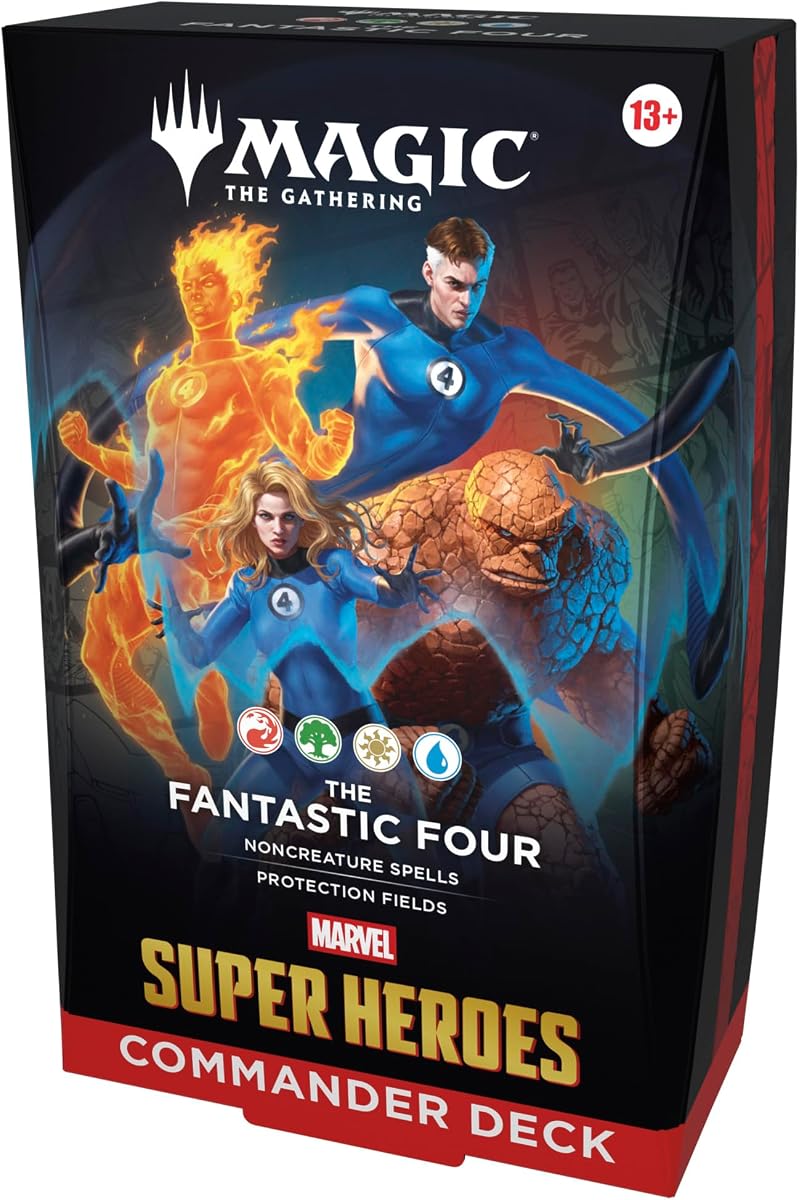 Marvel Super Heroes Commander Deck - The Fantastic Four (100-Card Deck + Accessories)