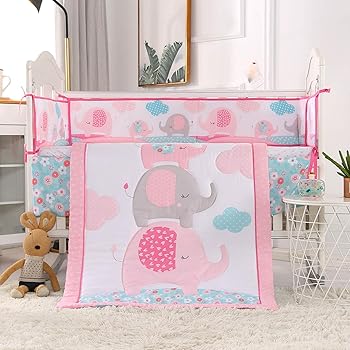 baby girl elephant bedding