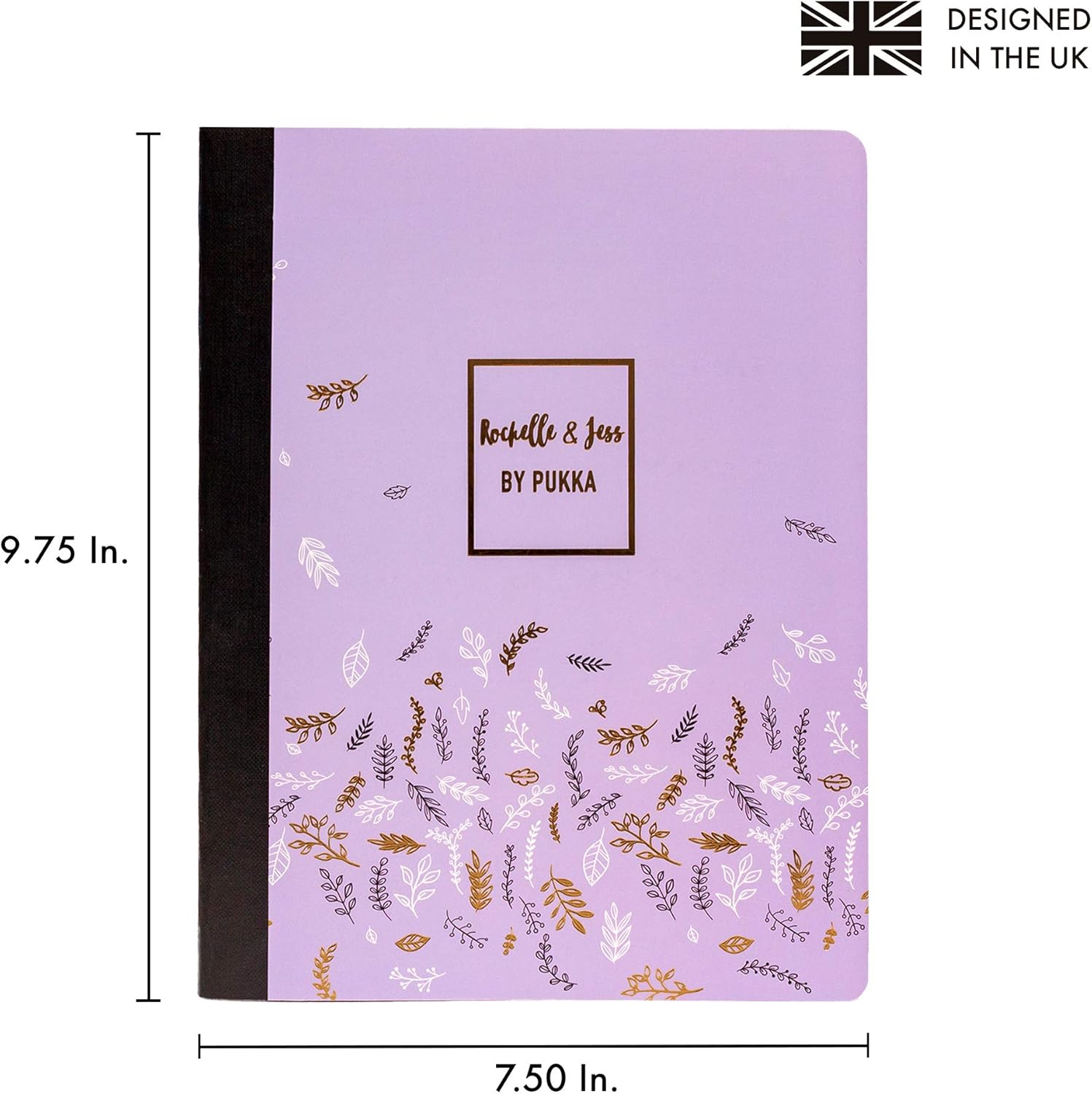 Pukka Pad, Composition Notebooks - 48 Pack of Journals Featuring 140 Pages of College Ruled 80GSM Paper with Sturdy Cover Stock - 9.75 x 7.5in - Rochelle and Jess
