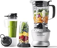 Vista 11 de NutriBullet Set de licuadora de tamaño completo de 1200 W – NBF50500 - Gris oscuro