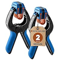 Vista 6 de Rockler Abrazaderas de resorte pequeñas (par) – Abrazaderas de banda de fácil presión para carpintería con una sola mano, fáciles de agarrar