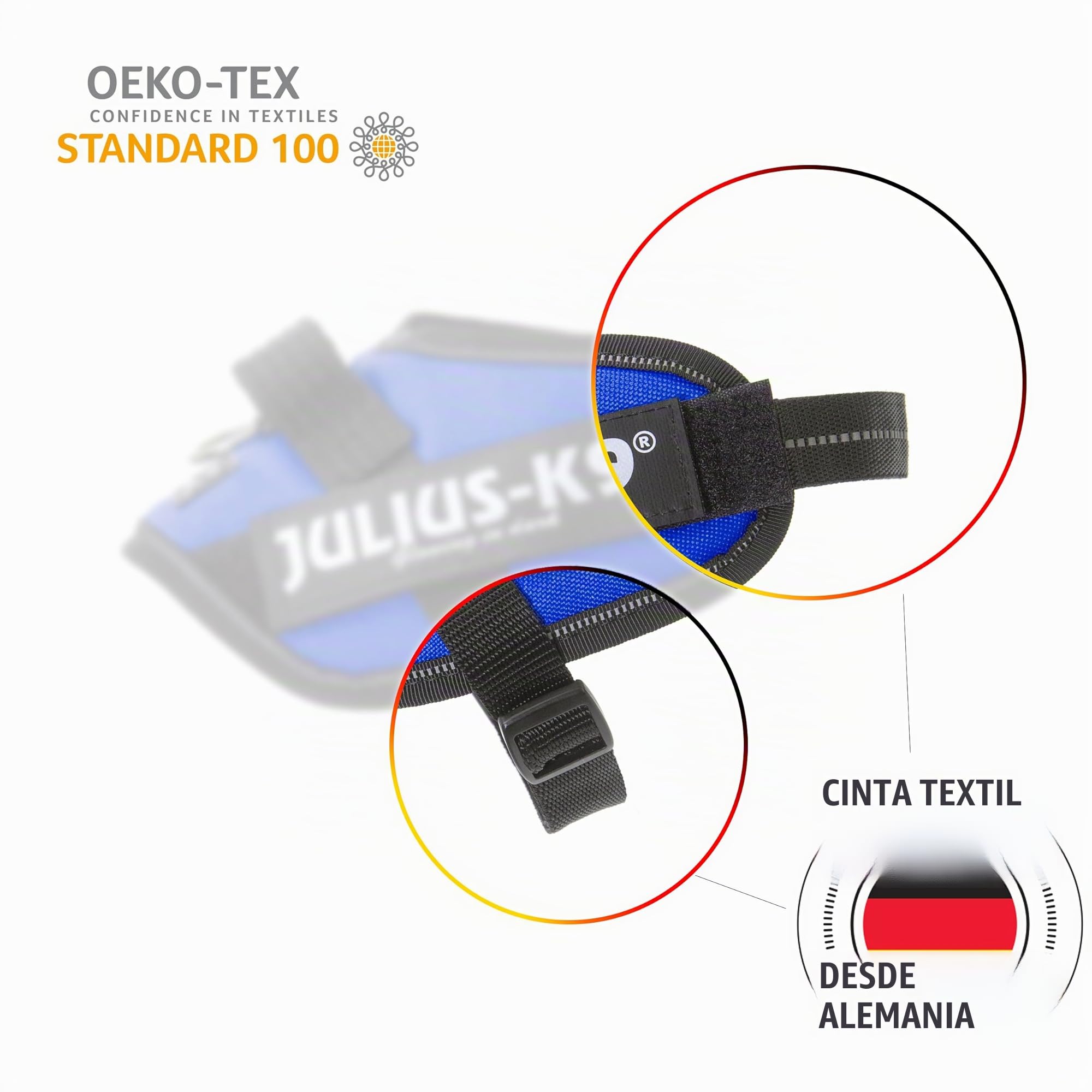 Julius-K9, Arnés de Perro IDC Powerharness con Control Frontal en Y, tamaño: 1, Negro