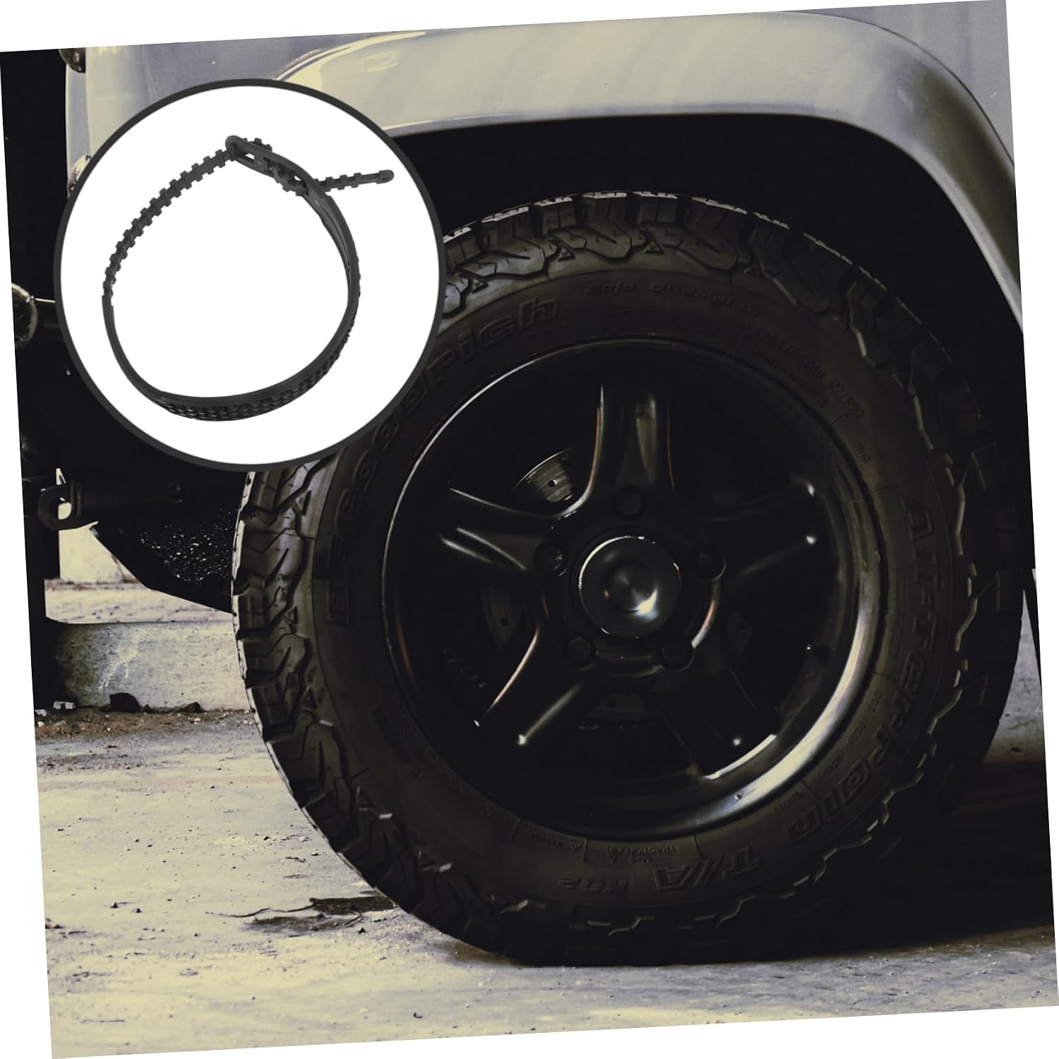 Generic 5pcs the chain tires chains snow cables for car tires wheel chain winter snow chains tire snow chains cable snow cables for tires Pickup trucks car tire Polyurethane tpu, 85.50X4.00X0.50CM
