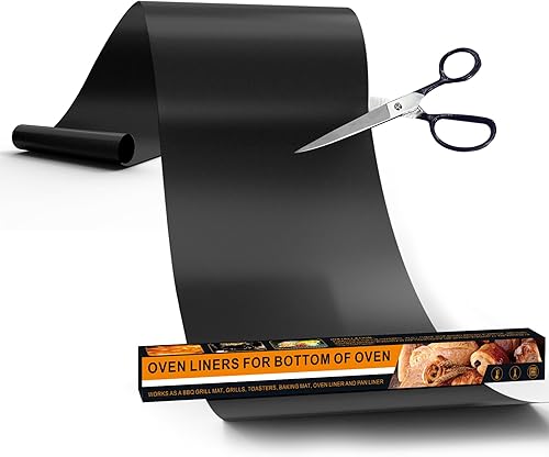UBeesize Revestimientos de horno grandes de 75 pulgadas para la parte inferior del horno libre de BPA y PFOA, alfombrillas gruesas y resistentes de