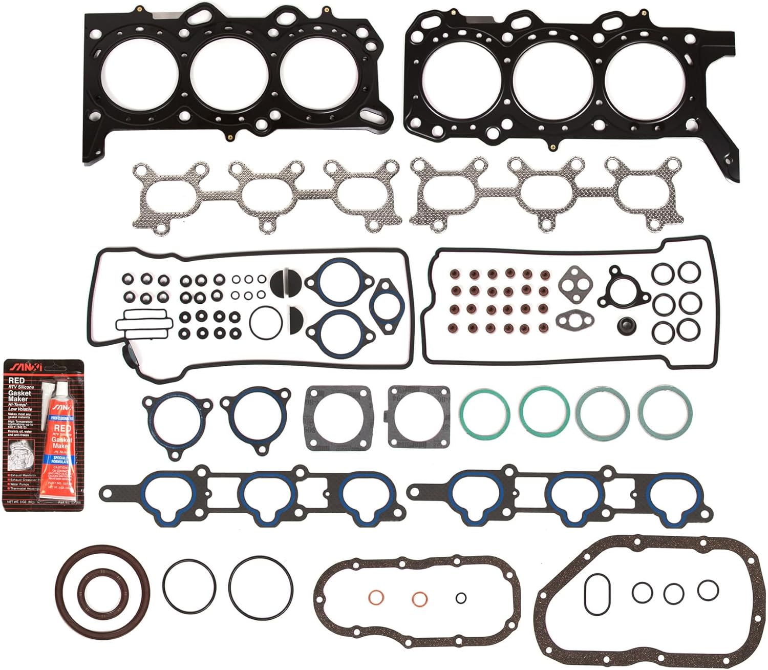 DG-8614921397 Full Gasket Set Compatible With/Replacement For 06-08 Suzuki Grand Vitara 2.7L DOHC H27A