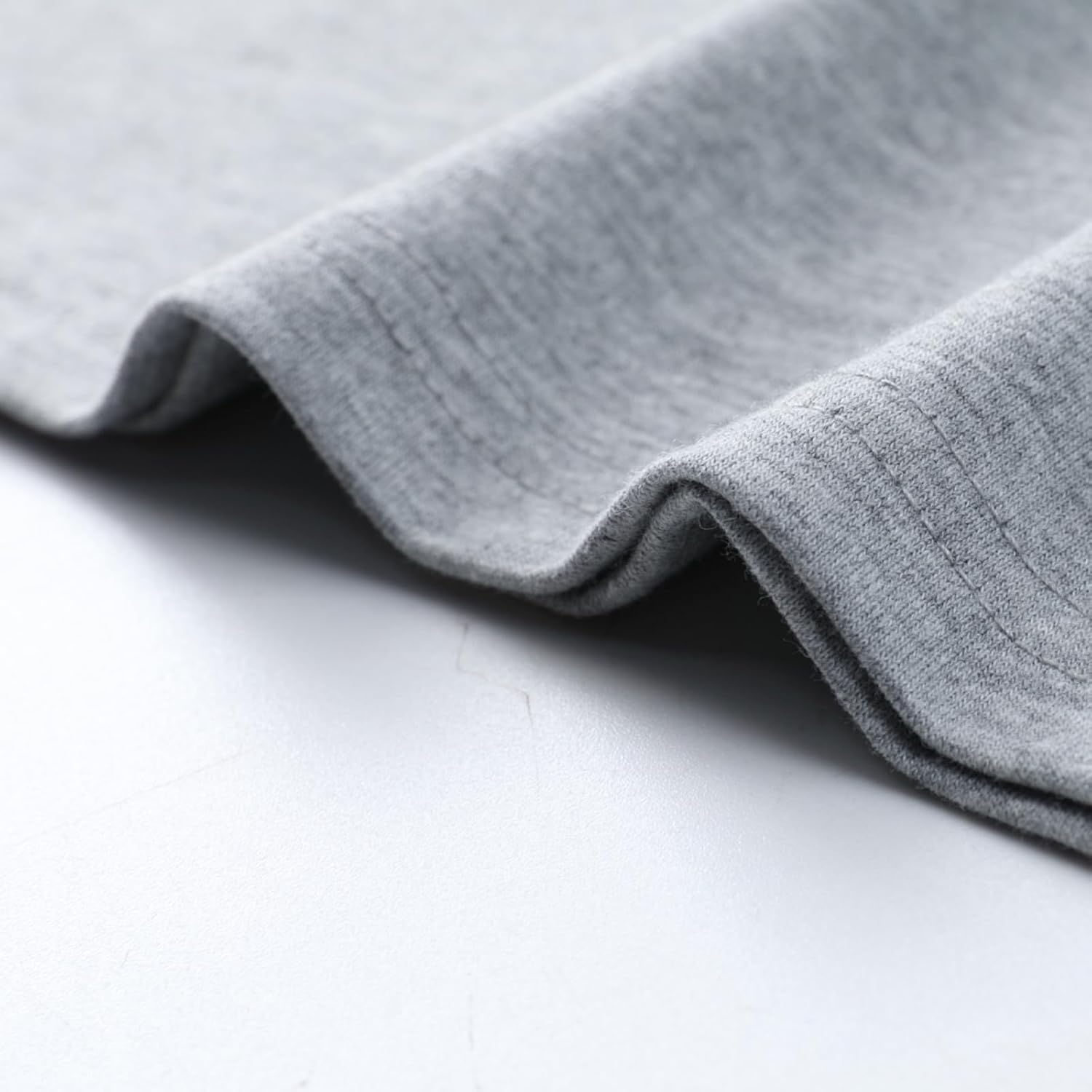 DERAX Women's Fall Long Sleeve Striped Shirts Crew Neck Loose Fit Color Block Soft Business Work Blouses Tunic Tops Grey Blue Stripes L - Image 5