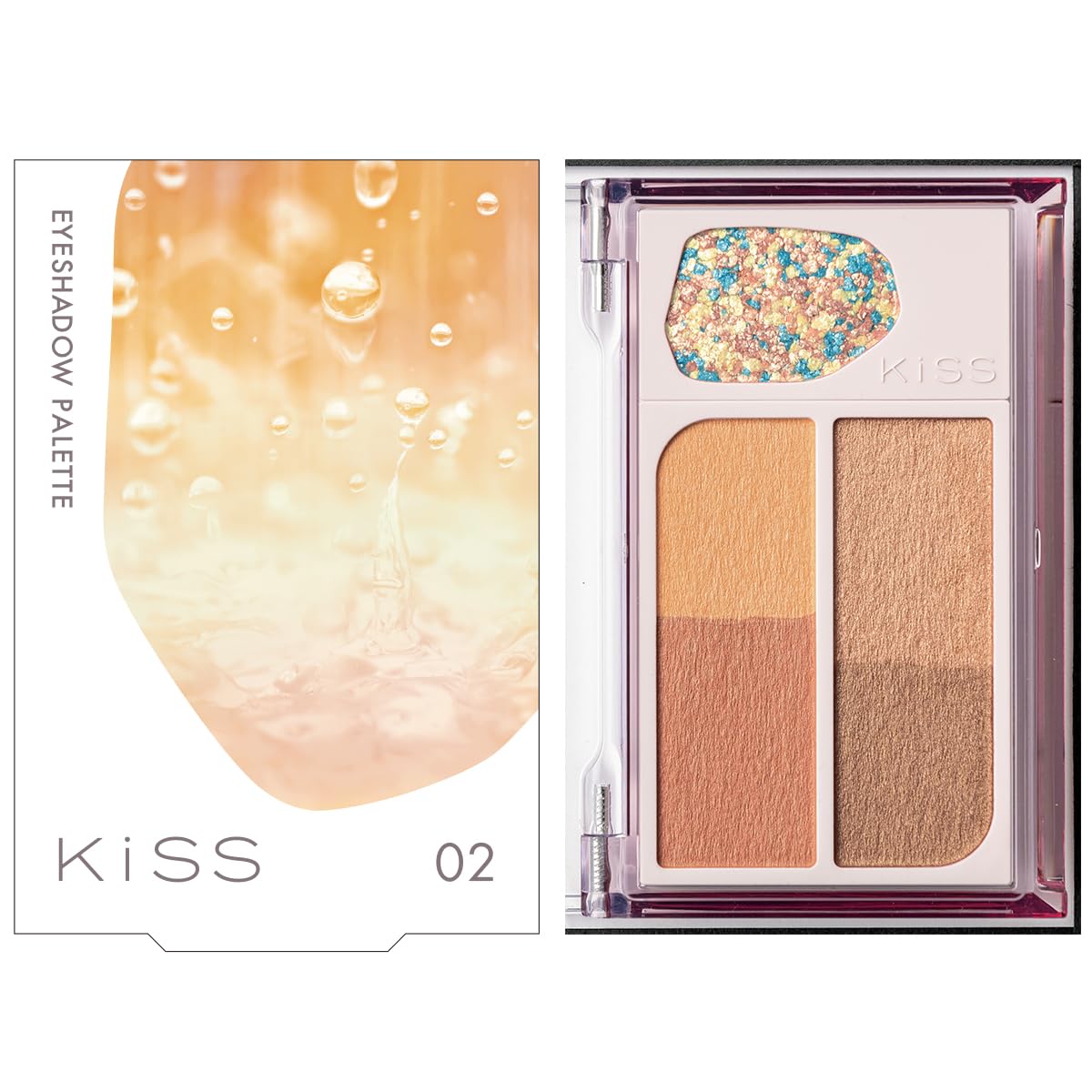 KiSS(キス) カクテルデイズ 02マンダリンシェイカー 6.4g ブルベ イエベ アイシャドウパレット ラメ